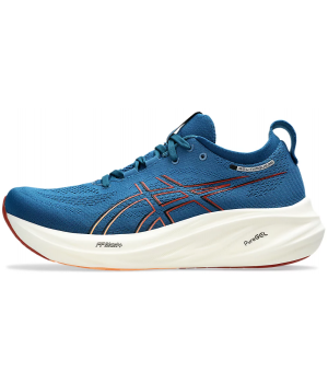 Asics Nimbus 26 Triple Black Rich Navy Faded Orange