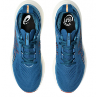 Asics Nimbus 26 Triple Black Rich Navy Faded Orange